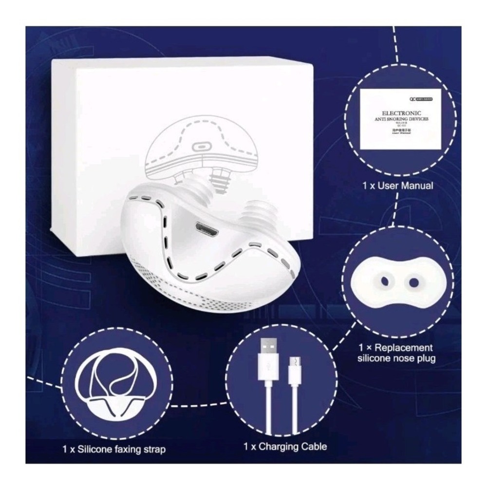 Anti Snoring Device, Sleep Apnea Stopper, Electric Snore Relief, Micro Sleep Aid